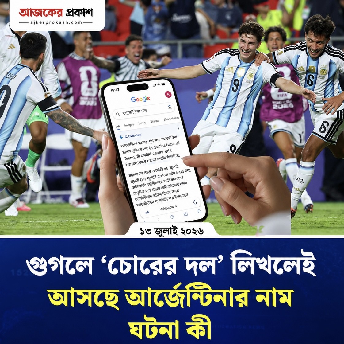 গুগলে 'চোরের দল' লিখে সার্চ করলে কেন আসছে আর্জেন্টিনার নাম? আসল ঘটনা কী
